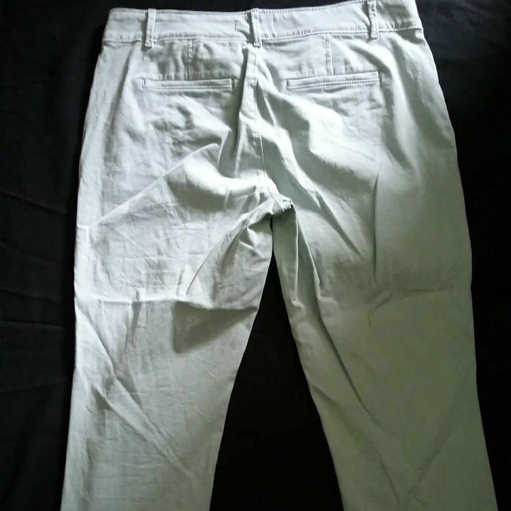 Loft size 12 coral colored long capri pants